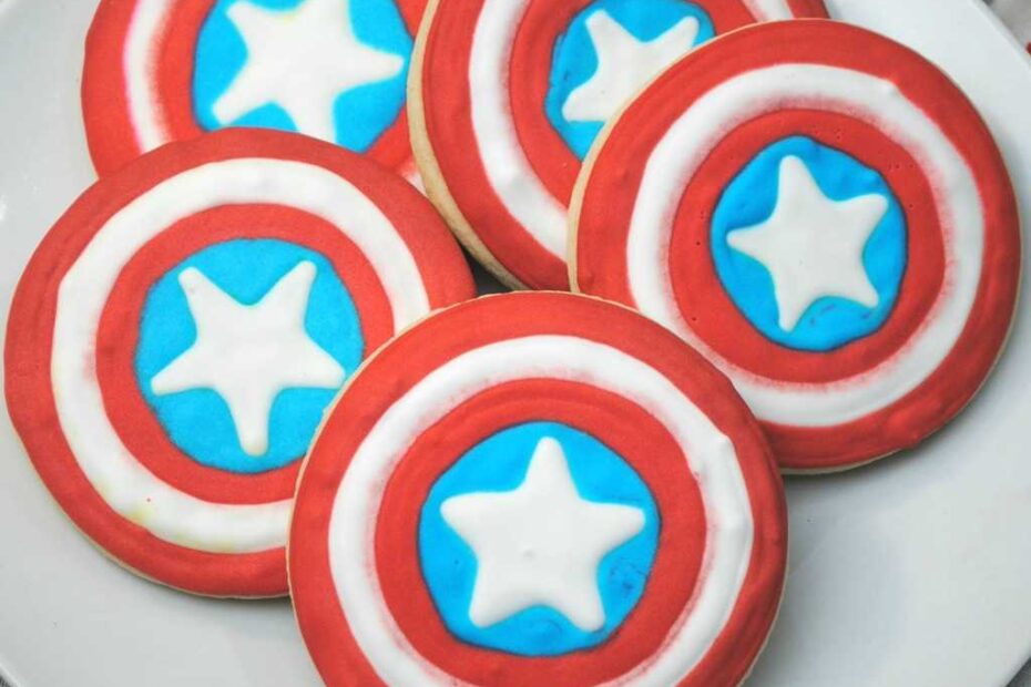 Captain America cookies