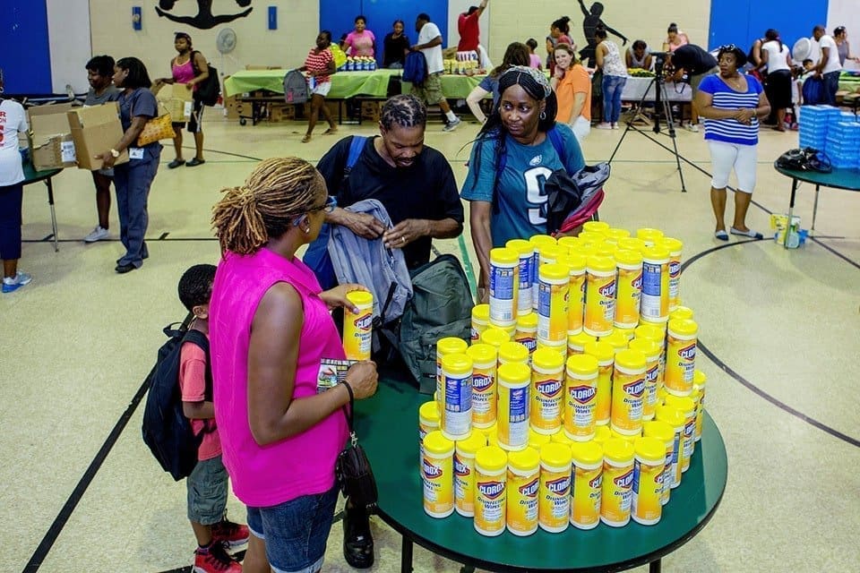 Parents and students shop at the Clorox® Back-To-School Pop-up Shop at the Andrew Hamilton School on Saturday, Aug. 20, 2016 in Philadelphia, Pennsylvania. Clorox® simplifies the back-to-school shopping experience for students and teachers through a free school supply pop-up shop. ( Jeff Fusco/AP Images for Clorox )