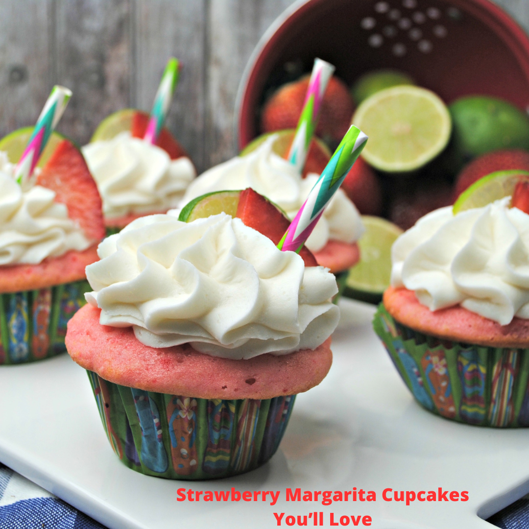 Strawberry Margarita Cupcakes
